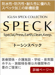 トーシンスペック医療関係・介護施設・学校・保育園
ホテル・旅館様各種公共機関等の畳のご提案に